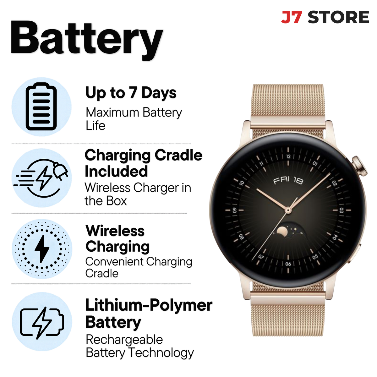Huawei Smartwatch GT 3 Gold 42mm