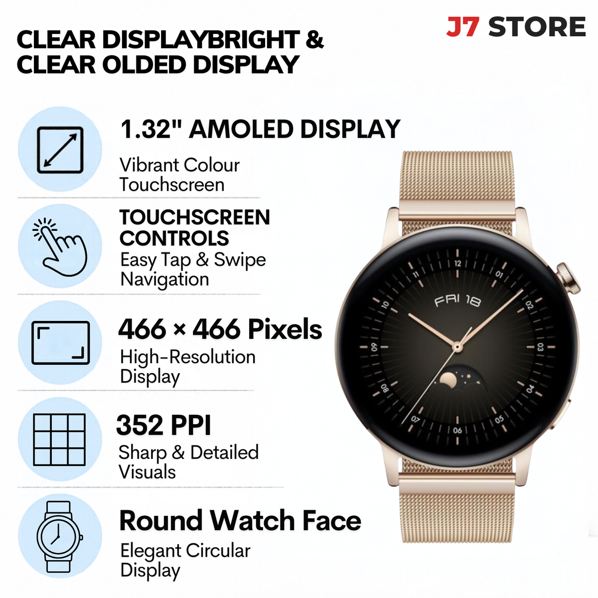 Huawei Smartwatch GT 3 Gold 42mm
