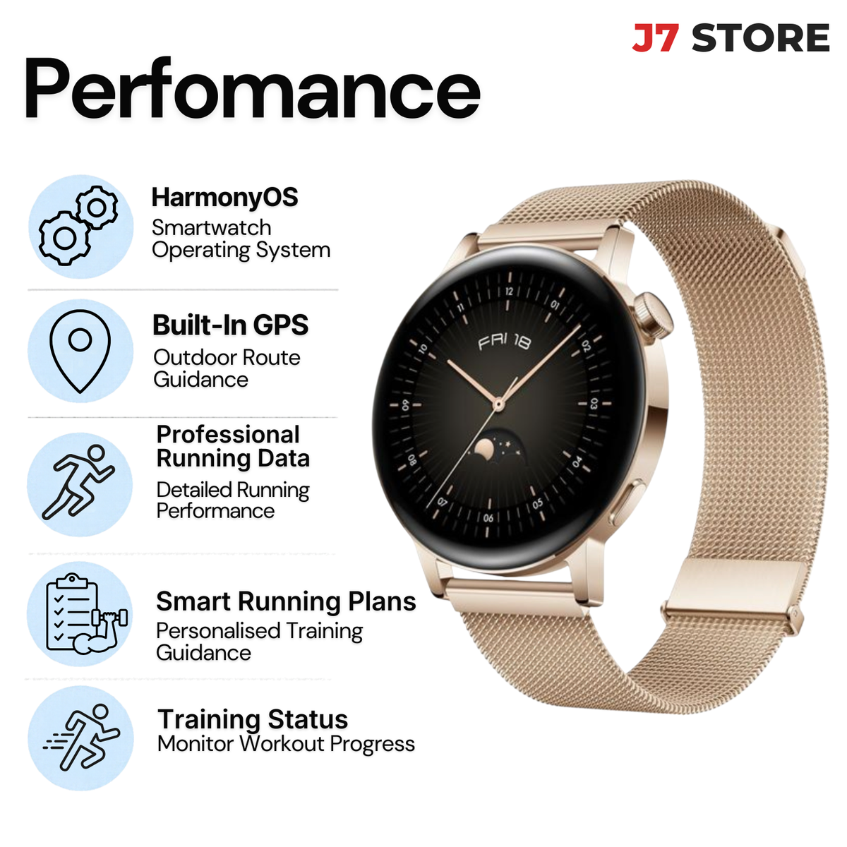 Huawei Smartwatch GT 3 Gold 42mm