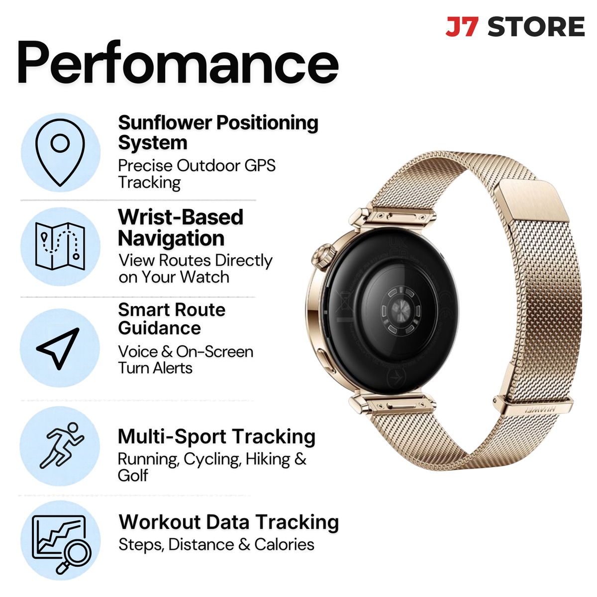 Huawei Smartwatch GT 5 Gold Milanese 41mm