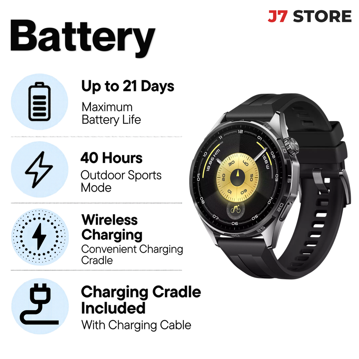 Huawei Watch GT6 Smartwatch Black 46mm 
