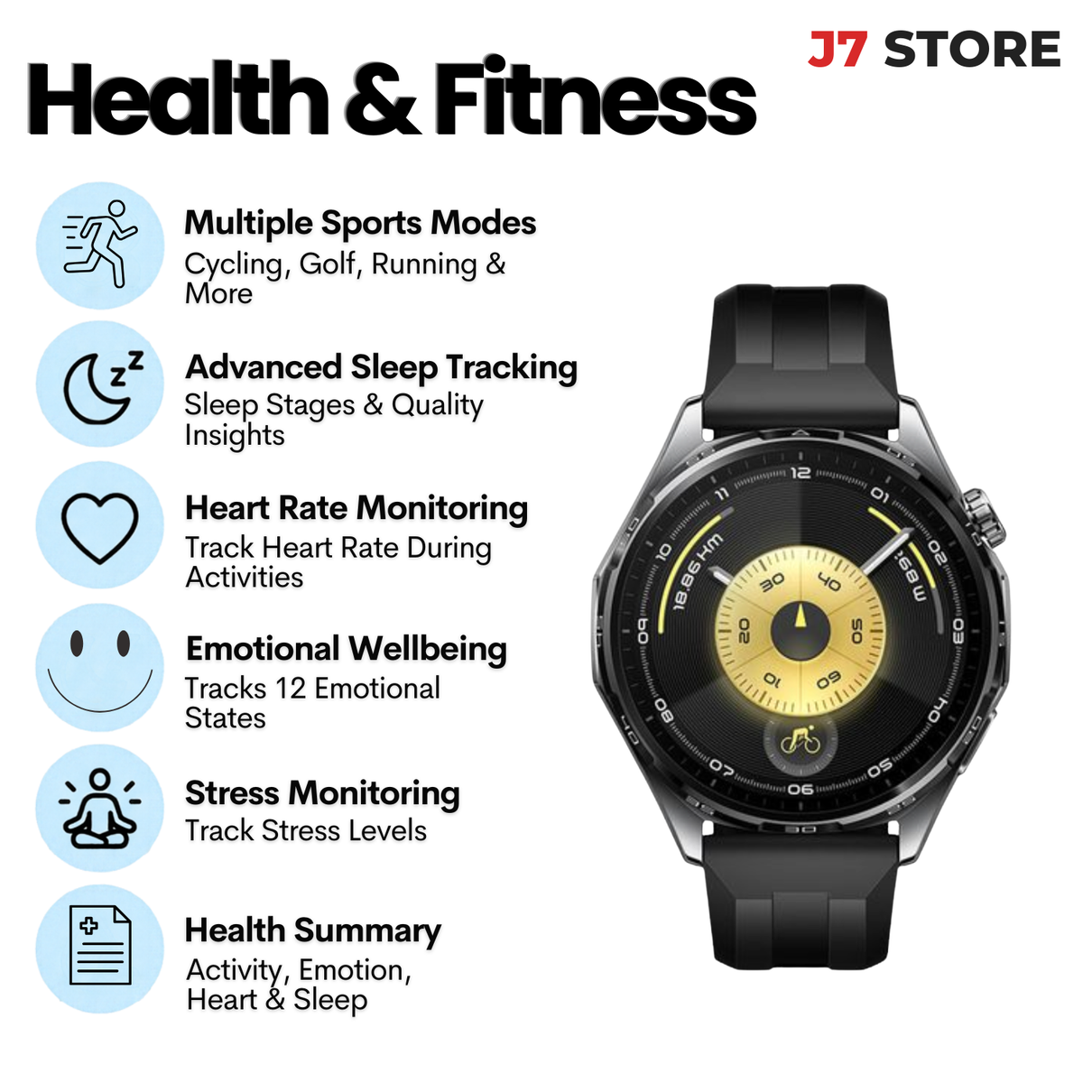 Huawei Watch GT6 Smartwatch Black 46mm 