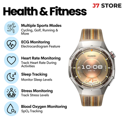 Huawei Watch GT6 Pro Smartwatch Brown 46mm 