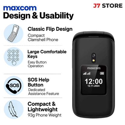 Maxcom MM834 4G Flip Phone 128MB