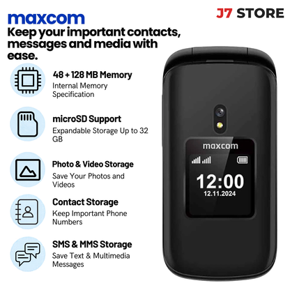 Maxcom MM834 4G Flip Phone 128MB