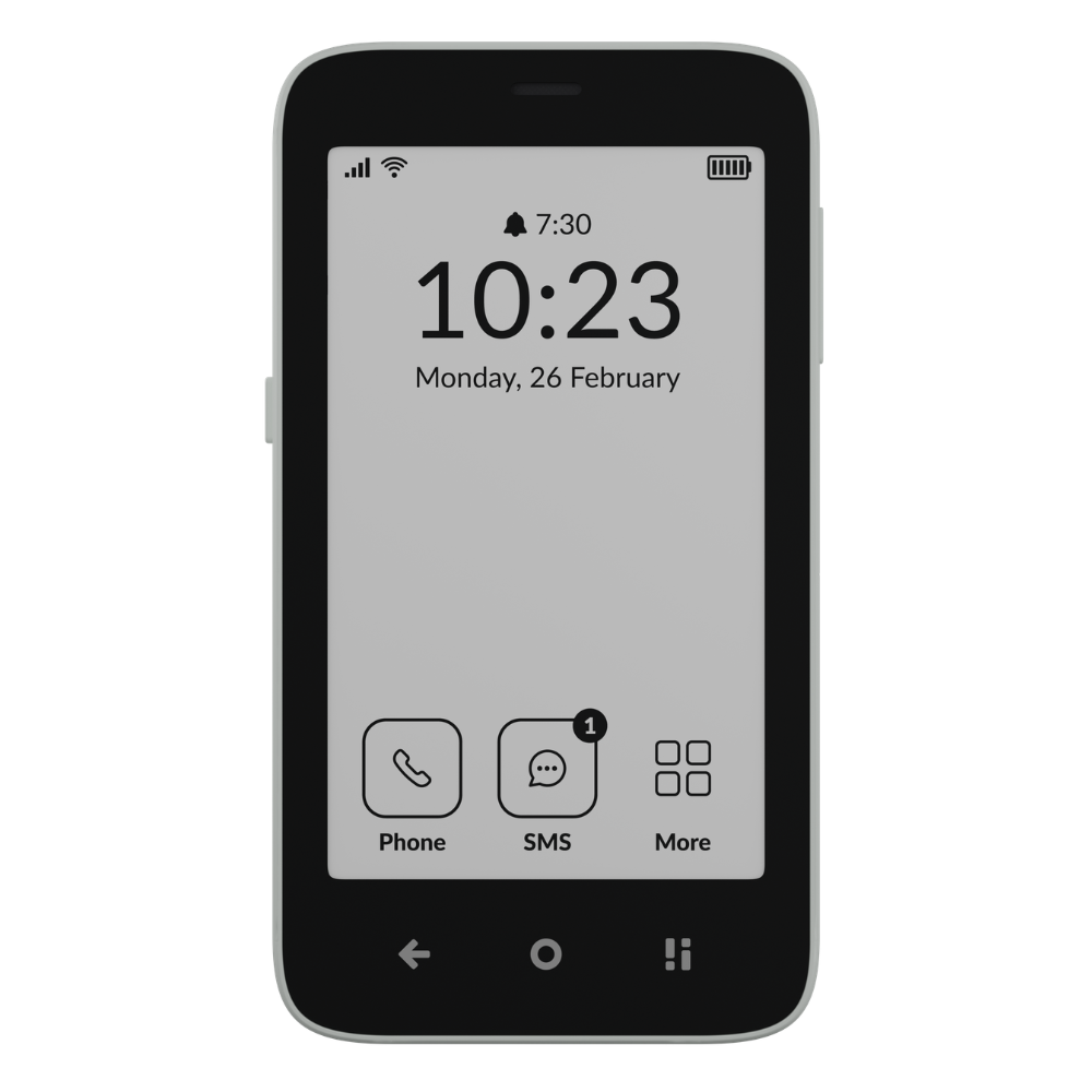 Mudita Kompakt 4G Minimalist E-Ink Mobile Phone Natural White 32GB