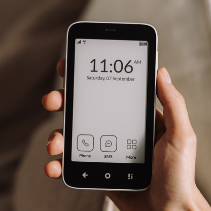 Mudita Kompakt 4G Minimalist E-Ink Mobile Phone Natural White 32GB
