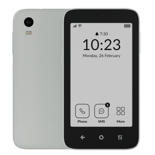 Mudita Kompakt 4G Minimalist E-Ink Mobile Phone Natural White 32GB