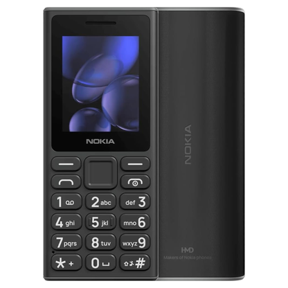 Nokia 105 2025 2G Basic Mobile Phone Black