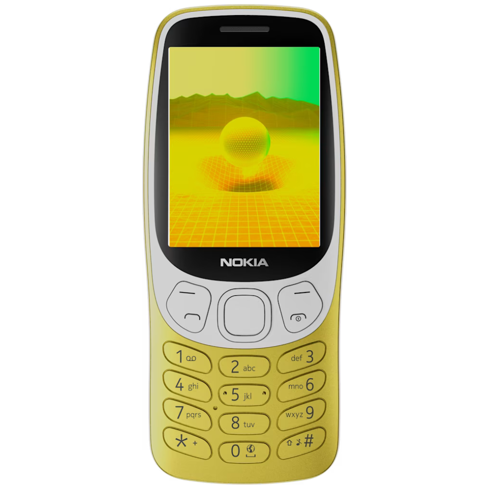 Nokia 3210 4G Basic Mobile Phone Gold Yellow Unlocked