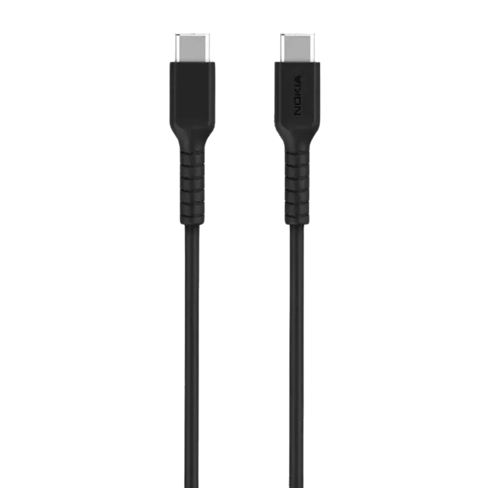Nokia USB C to C Charging Cables 1.2m Black
