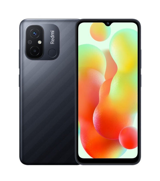 Xiaomi Redmi 12C - 32GB - Black (Unlocked) (Dual SIM) Android Mobile Smartphone REFURBISHED