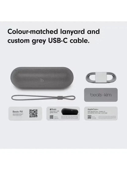 Beats Pill Wireless Speaker Portable Bluetooth Kim Kardashian edition Dark Gray