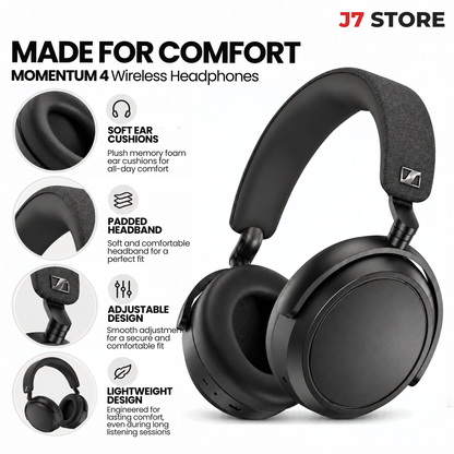 Sennheiser Momentum Wireless 4 headphones Black
