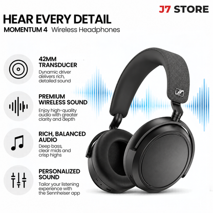 Sennheiser Momentum Wireless 4 headphones Black