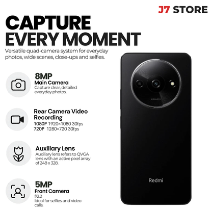 Xiaomi Redmi A3 4G Android Smartphone  Black 64gb