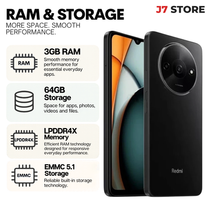 Xiaomi Redmi A3 4G Android Smartphone  Black 64gb