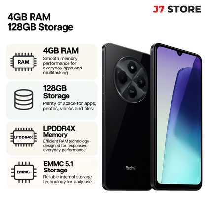 Xiaomi Redmi 14C 4G Android Smartphone Black 128gb