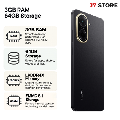 Xiaomi Redmi A5 4G Android Smartphone Midnight Black 64gb