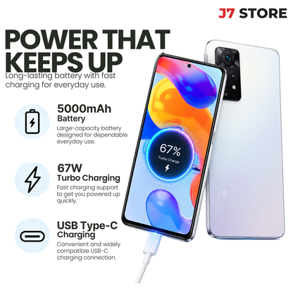 Xiaomi Redmi Note 11 Pro 5g Android Smartphone Polar White 128gb