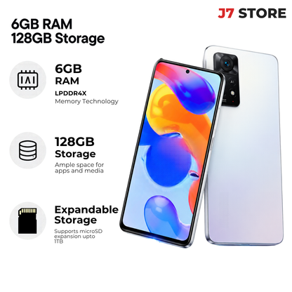 Xiaomi Redmi Note 11 Pro 5g Android Smartphone Polar White 128gb