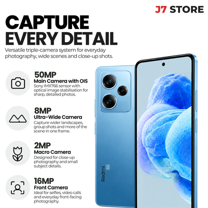 Xiaomi Redmi Note 12 Pro 5g Android Smartphone Blue 128gb