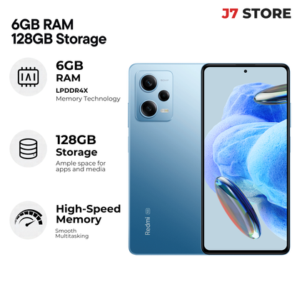 Xiaomi Redmi Note 12 Pro 5g Android Smartphone Blue 128gb