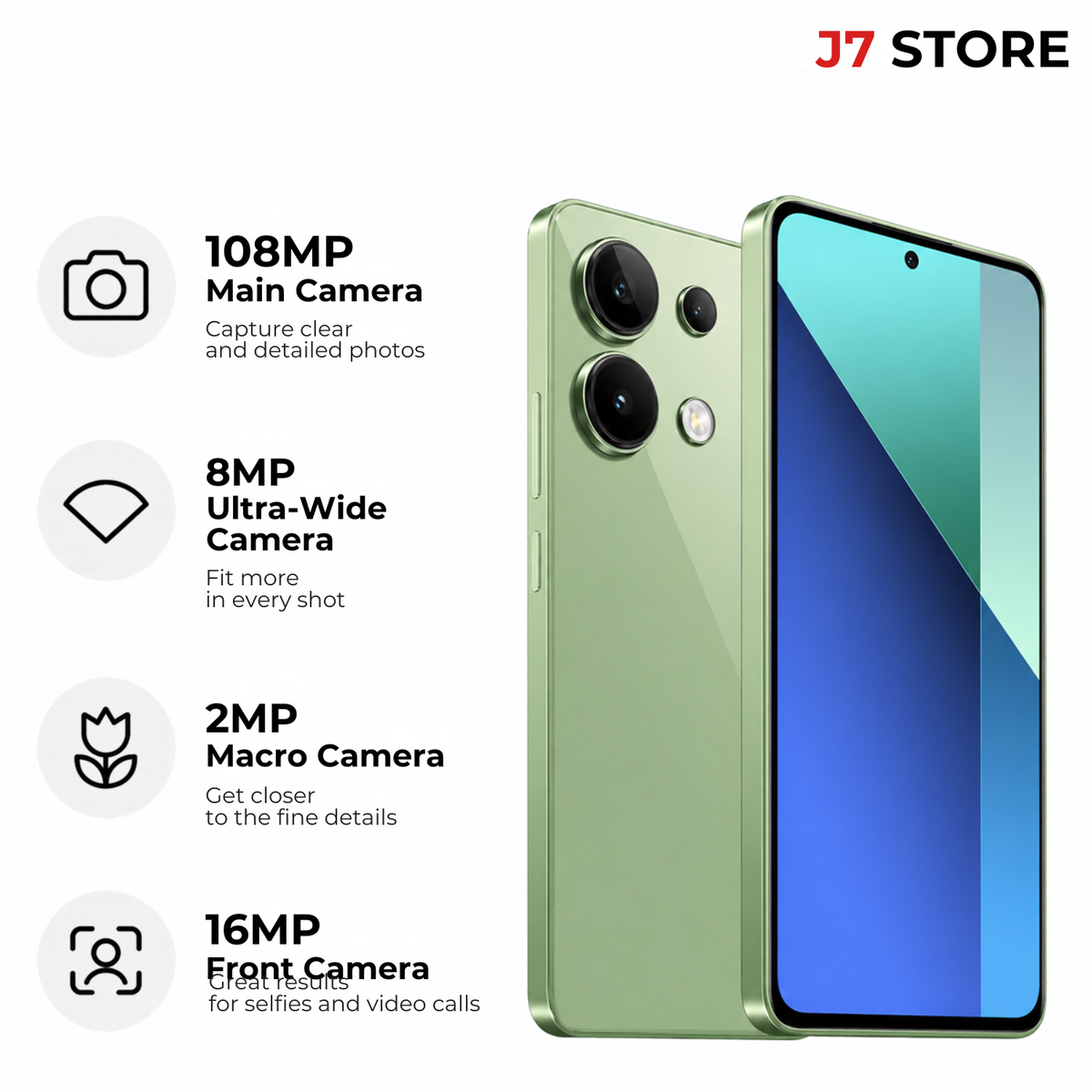 Xiaomi Redmi Note 13 Android Smartphone Mint Green 128GB