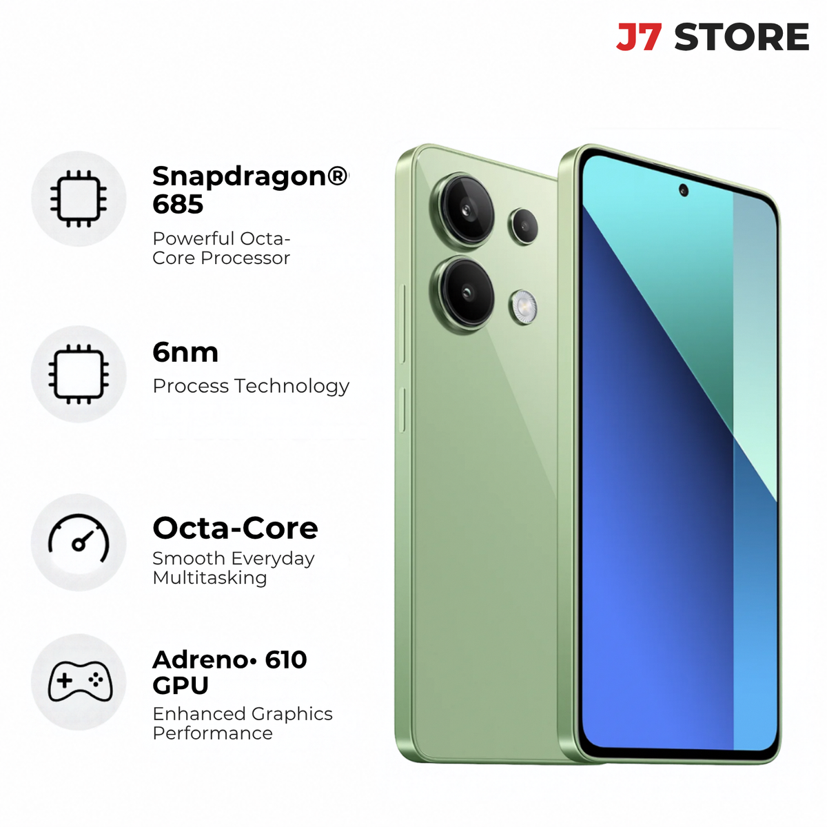 Xiaomi Redmi Note 13 Android Smartphone Mint Green 128GB
