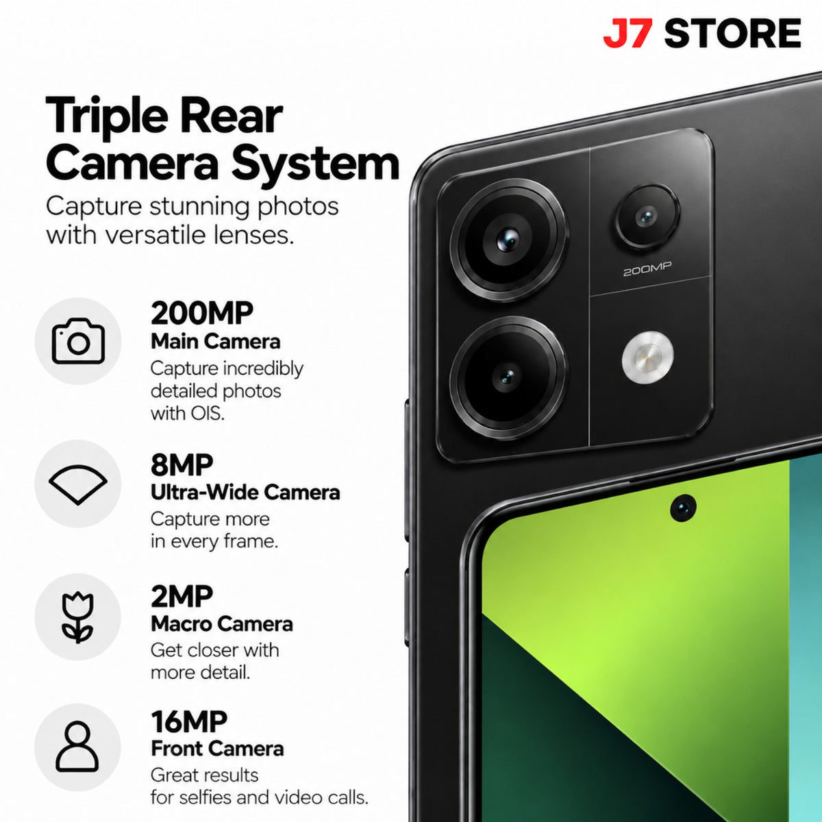 Xiaomi Redmi Note 13 Pro 5G Android Smartphone Midnight Black 256GB