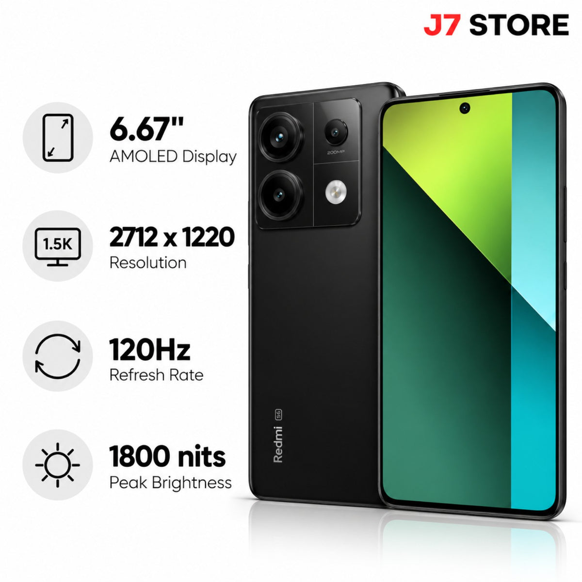 Xiaomi Redmi Note 13 Pro 5G Android Smartphone Midnight Black 256GB
