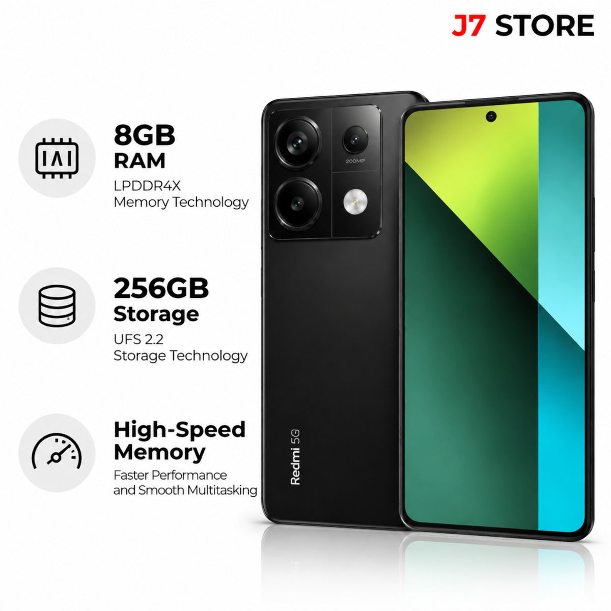 Xiaomi Redmi Note 13 Pro 5G Android Smartphone Midnight Black 256GB