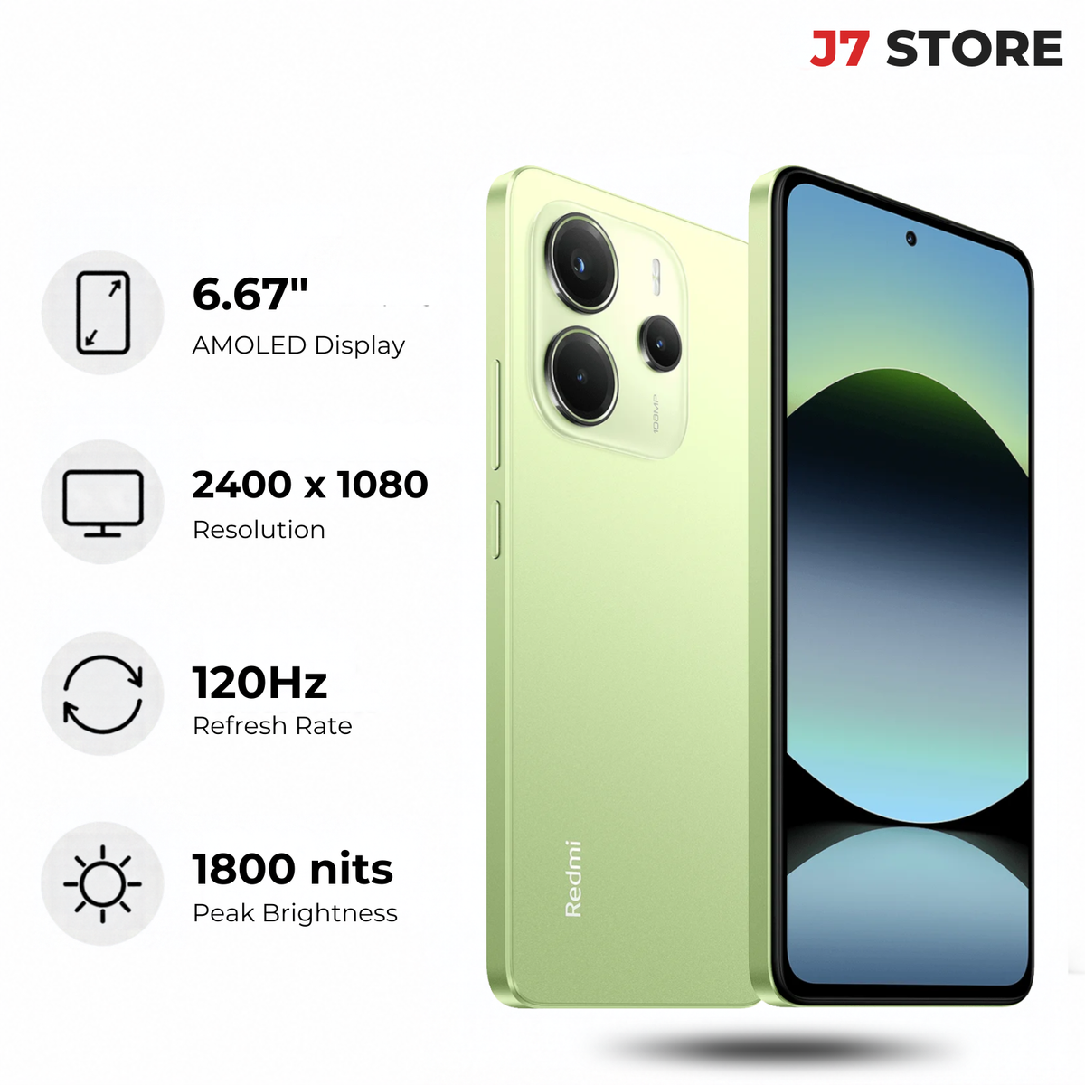 Xiaomi Redmi Note 14 4G Android Smartphone Lime Green 128