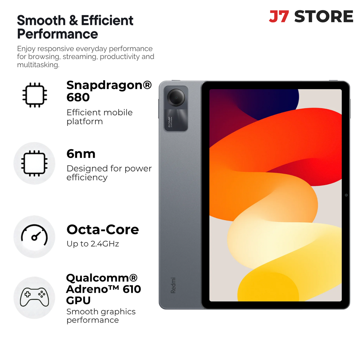 Xiaomi Redmi Pad SE Android Smartphone Graphite Gray 128GB
