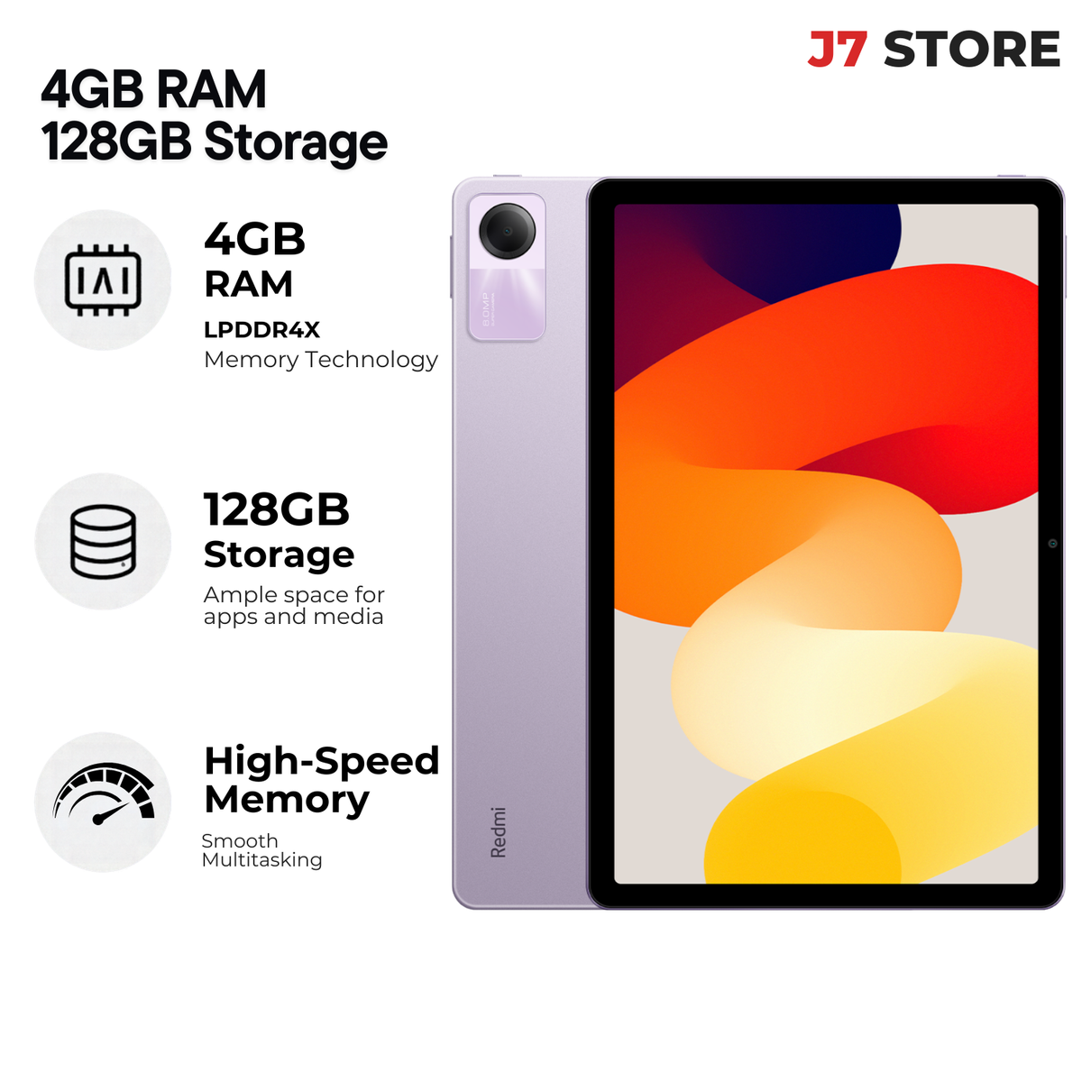 Xiaomi Redmi Pad SE Android Smartphone Lavendar Purple 128GB